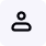 Simple user icon with a round head and shoulders outline inside a square with rounded corners.