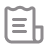 Icon of a document with a folded top right corner and horizontal lines representing text.