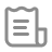 Icon of a document with a folded top right corner and horizontal lines representing text.