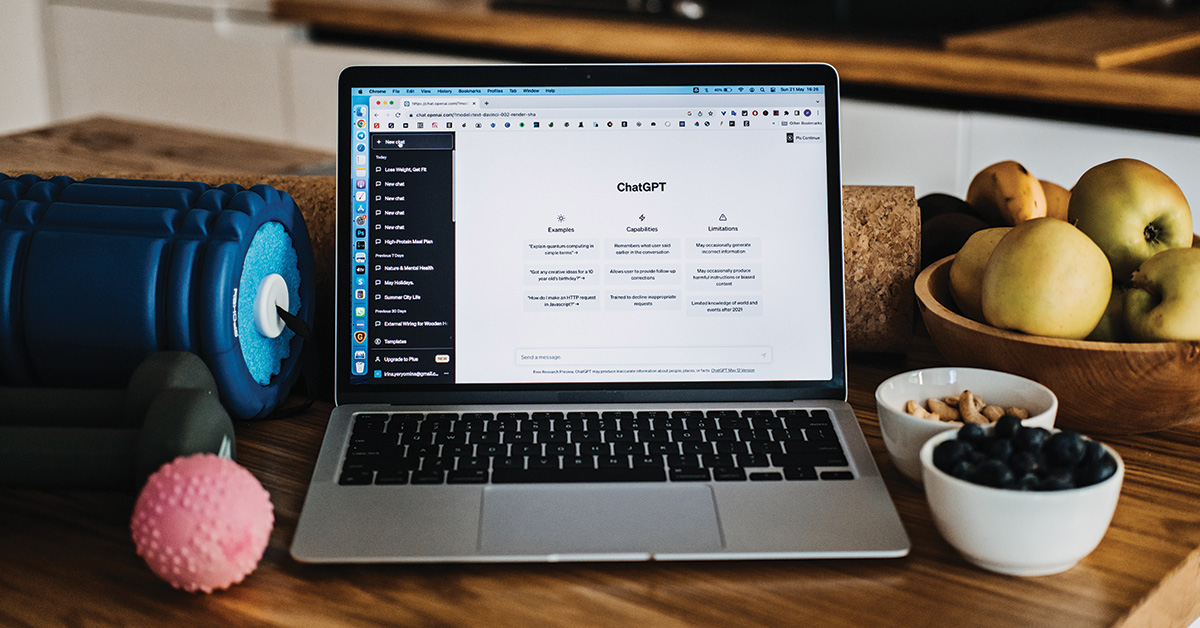 a laptop on a table