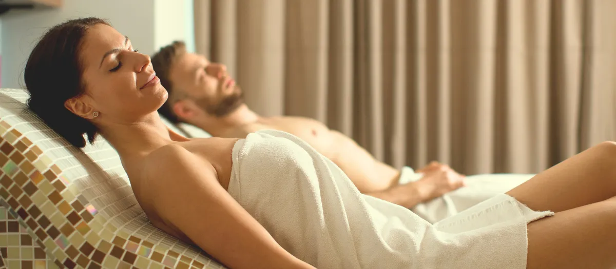 Relaxing at Sacred Revival Recovery and Wellness