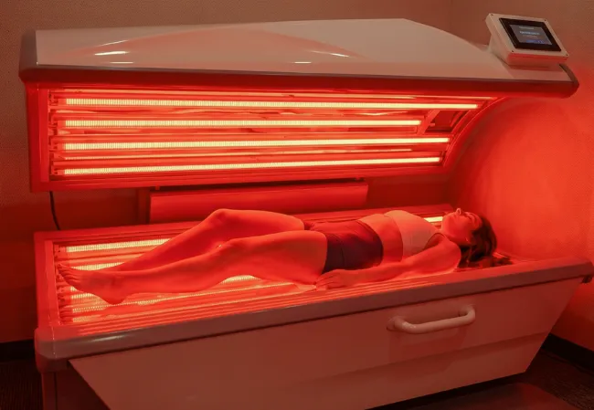 Full body red light therapy pod