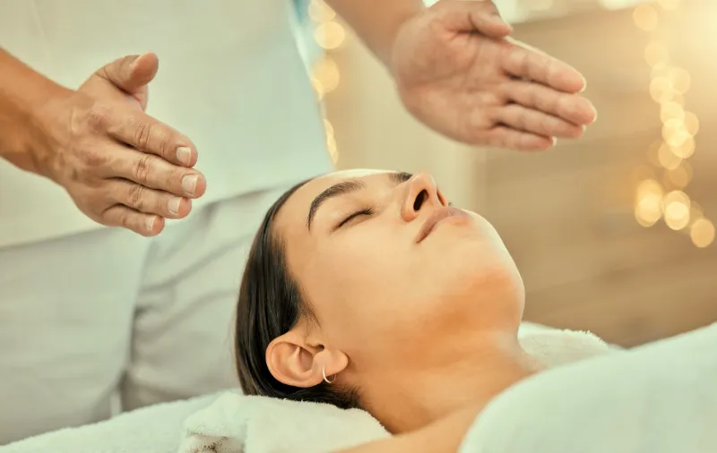 Reiki session at Sacred Revival