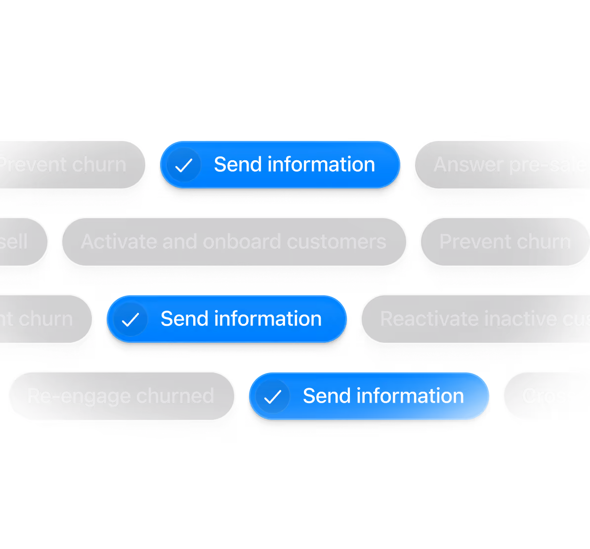 Choose the Send Information Goal