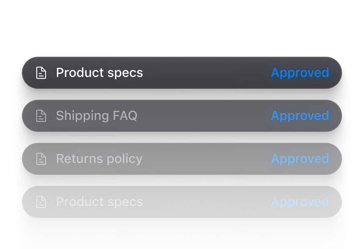 One Approved Knowledge Base