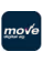 Move logo on a black background.