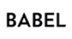 The word babel written in grey and black.