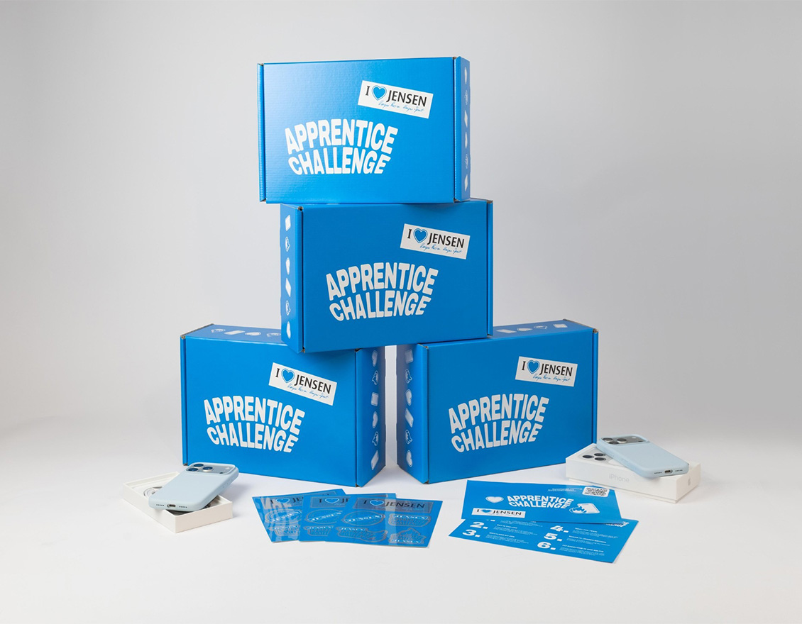 Box der JENSEN-GROUP Apprentice Challenge, Detailansicht