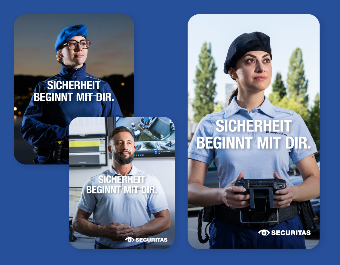 Social-Media-Posts von Securitas zur neuen Einsatzuniform