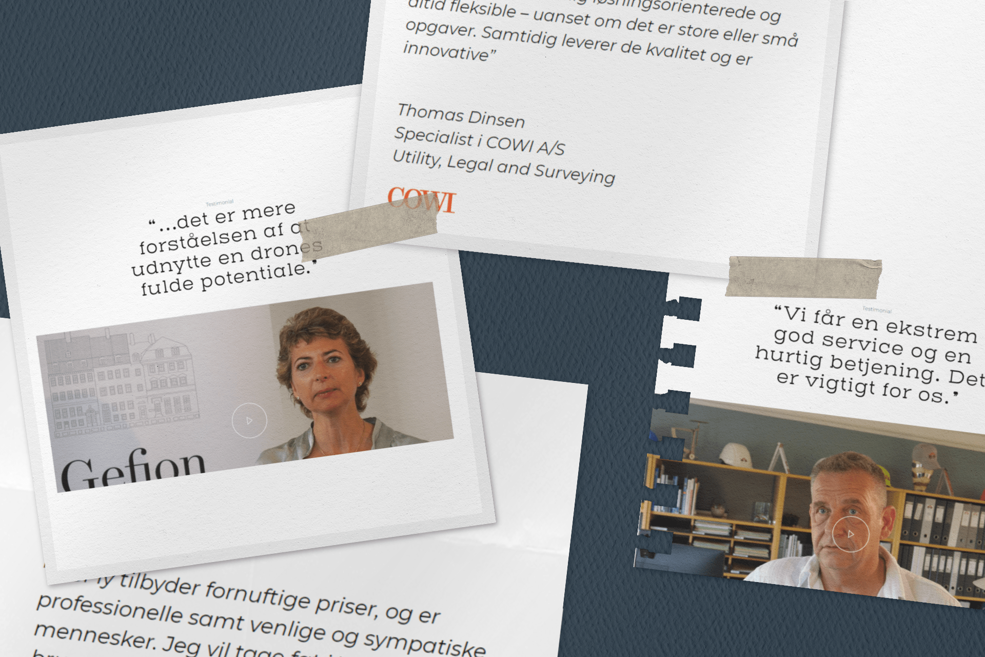 Inspektionsrapport vist på computer, tablet og telefon