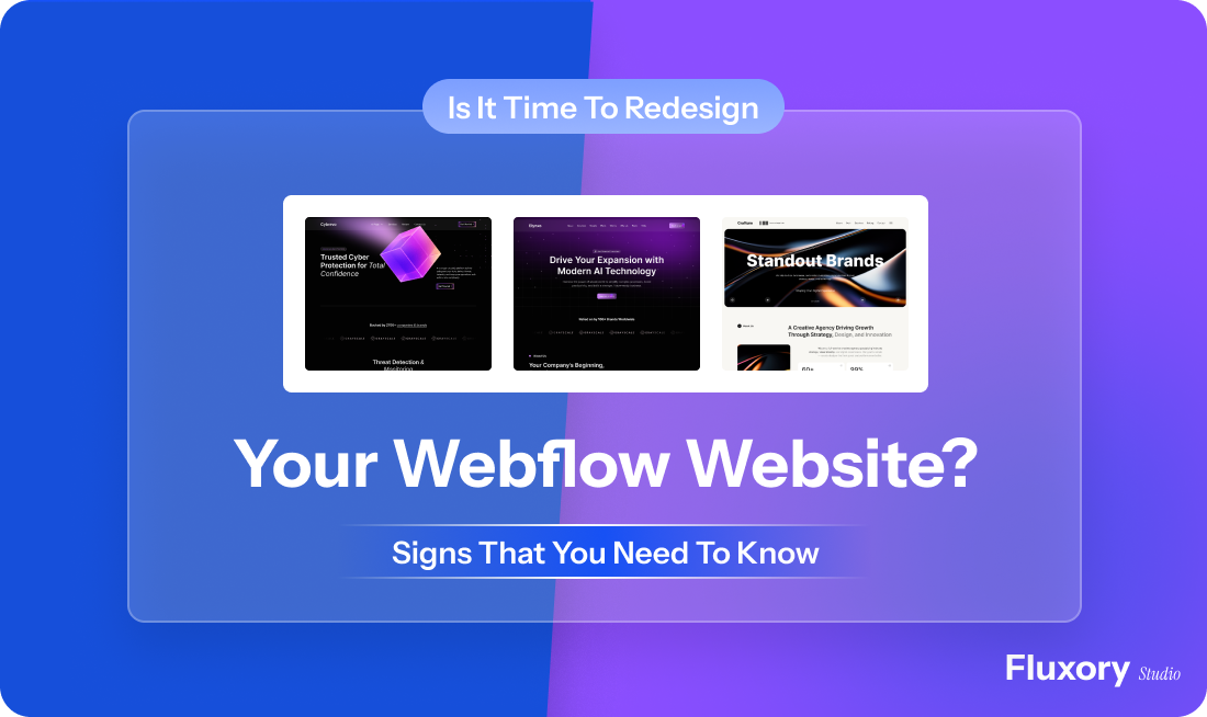 Signs a Webflow website is ready for a redesign