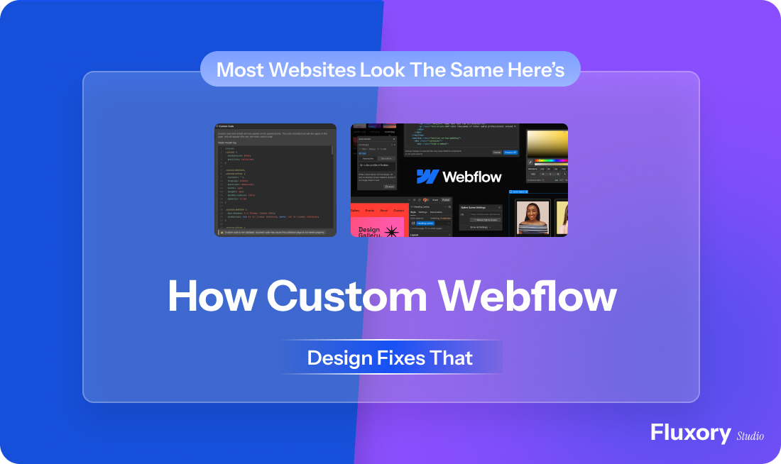How custom Webflow design helps a website stand out