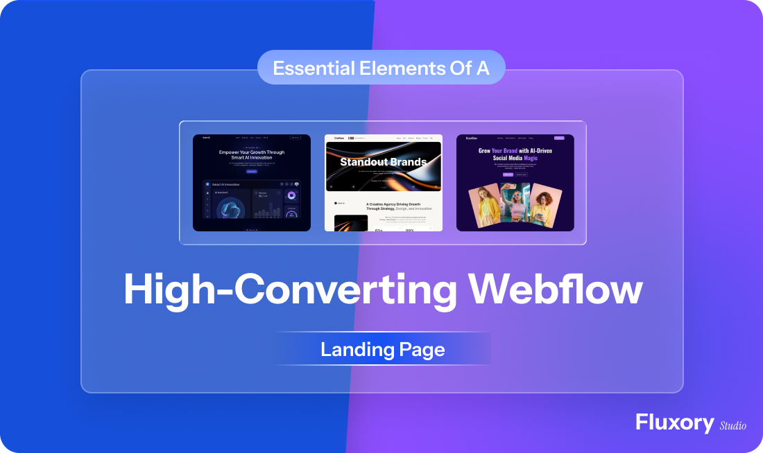 Essential elements of a high-converting Webflow landing page