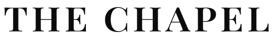 Text reading 'THE CHAPEL' in a bold serif font on a transparent background.