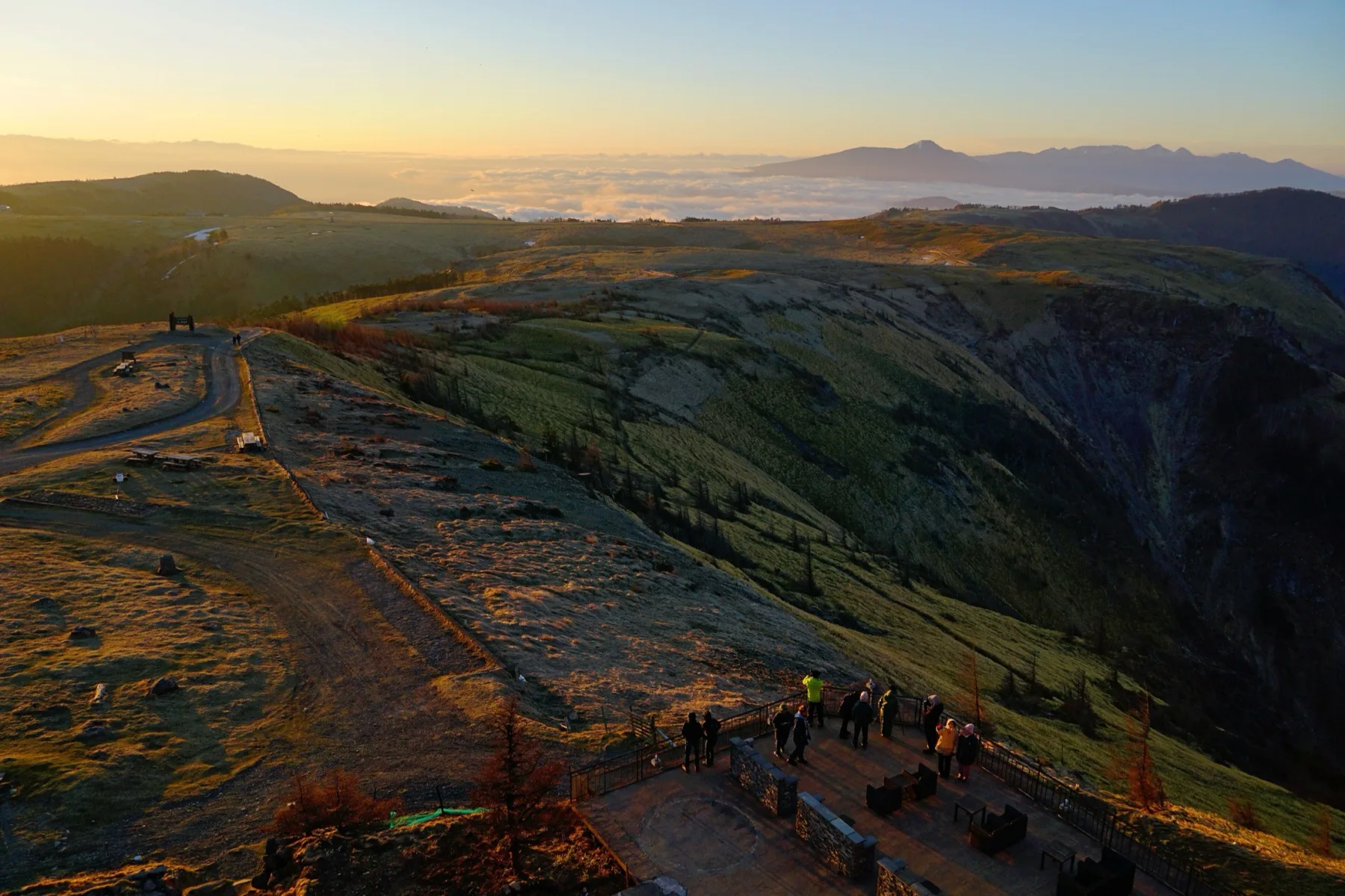 Dawn over the mountains