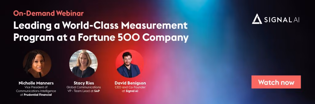 Leading a world-class measurement program at a Fortune 500 company webinar on demand banner