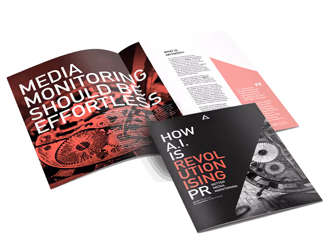 CTA for download of AI revolutionising PR report