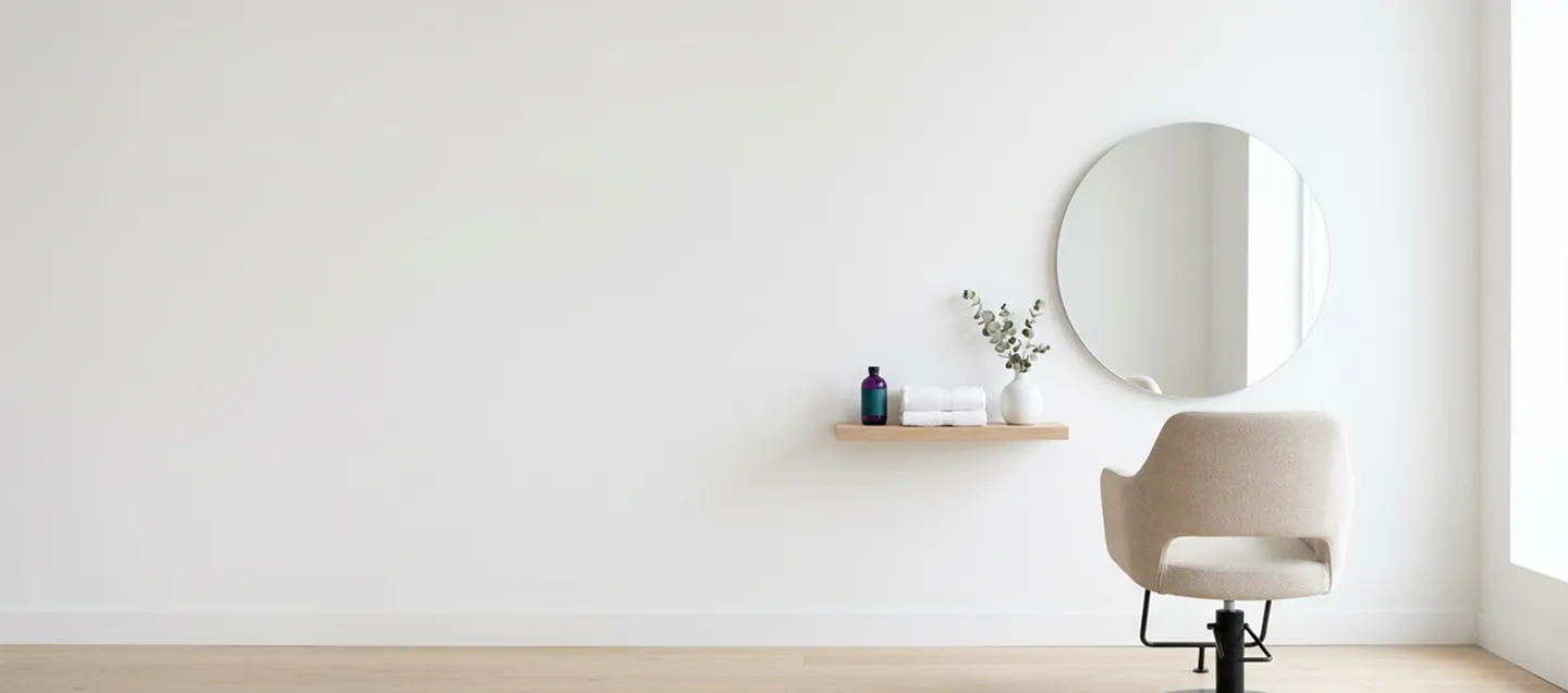 Calm spa interior background