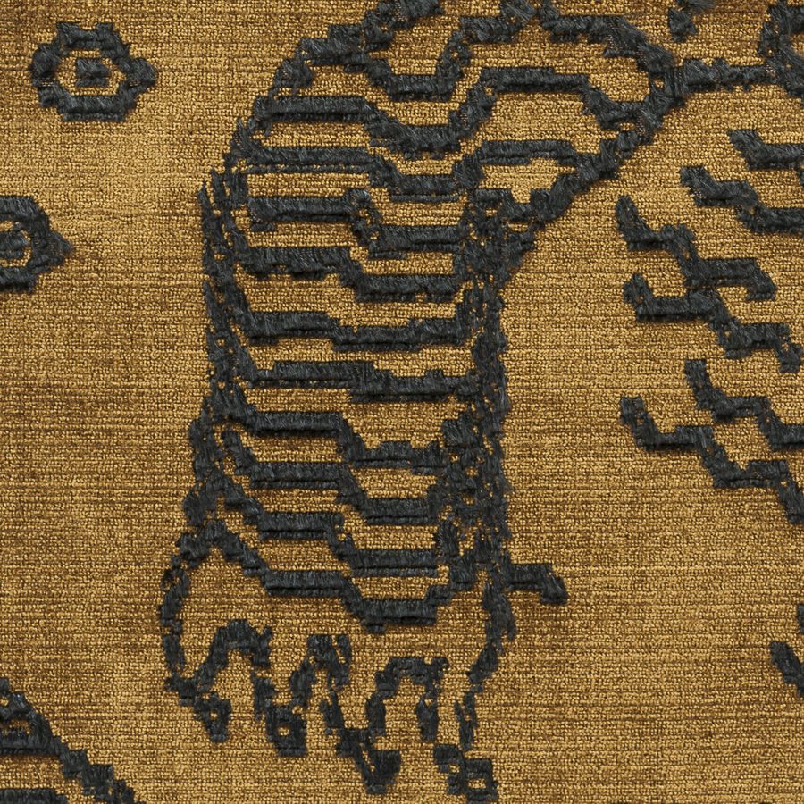 Dedar Tiger Mountain fabric, gold