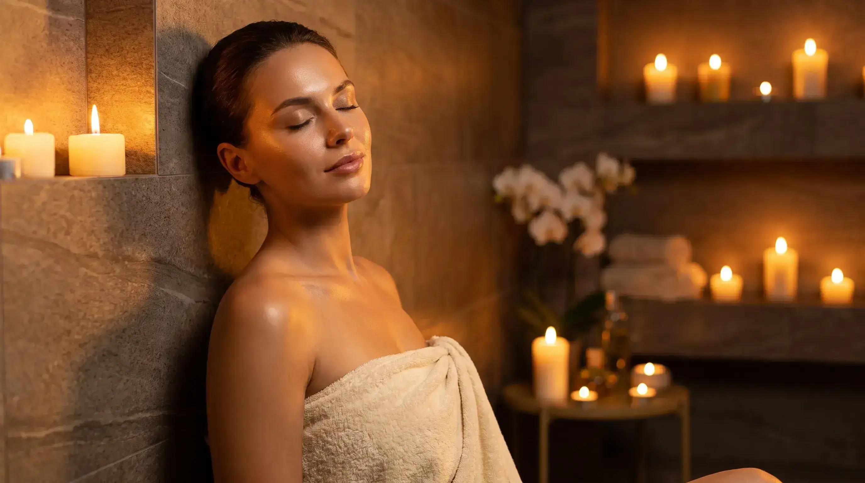 Finishing touches and styling at the end of a Glowence visit