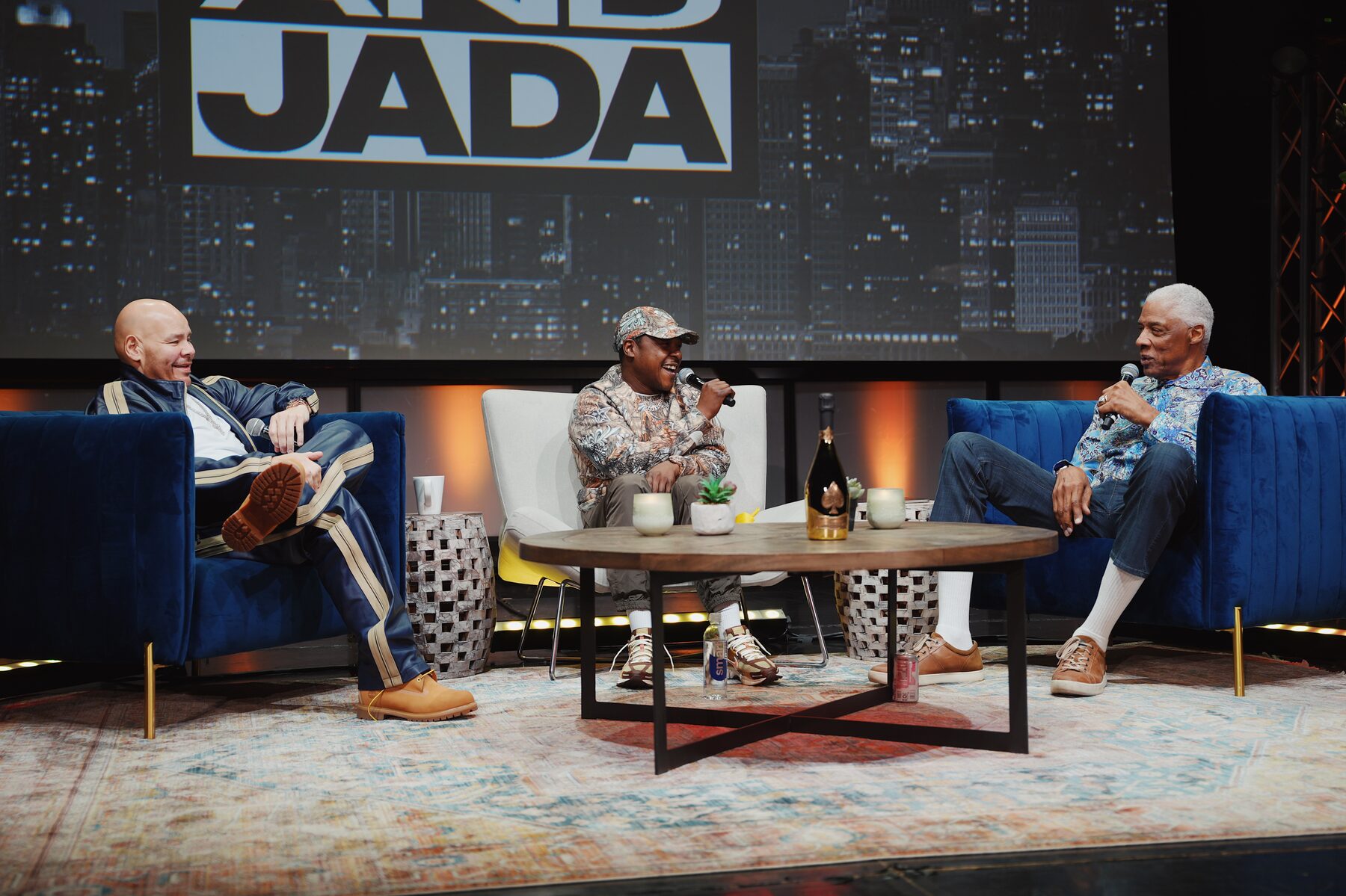 The Joe and Jada set built on the main stage