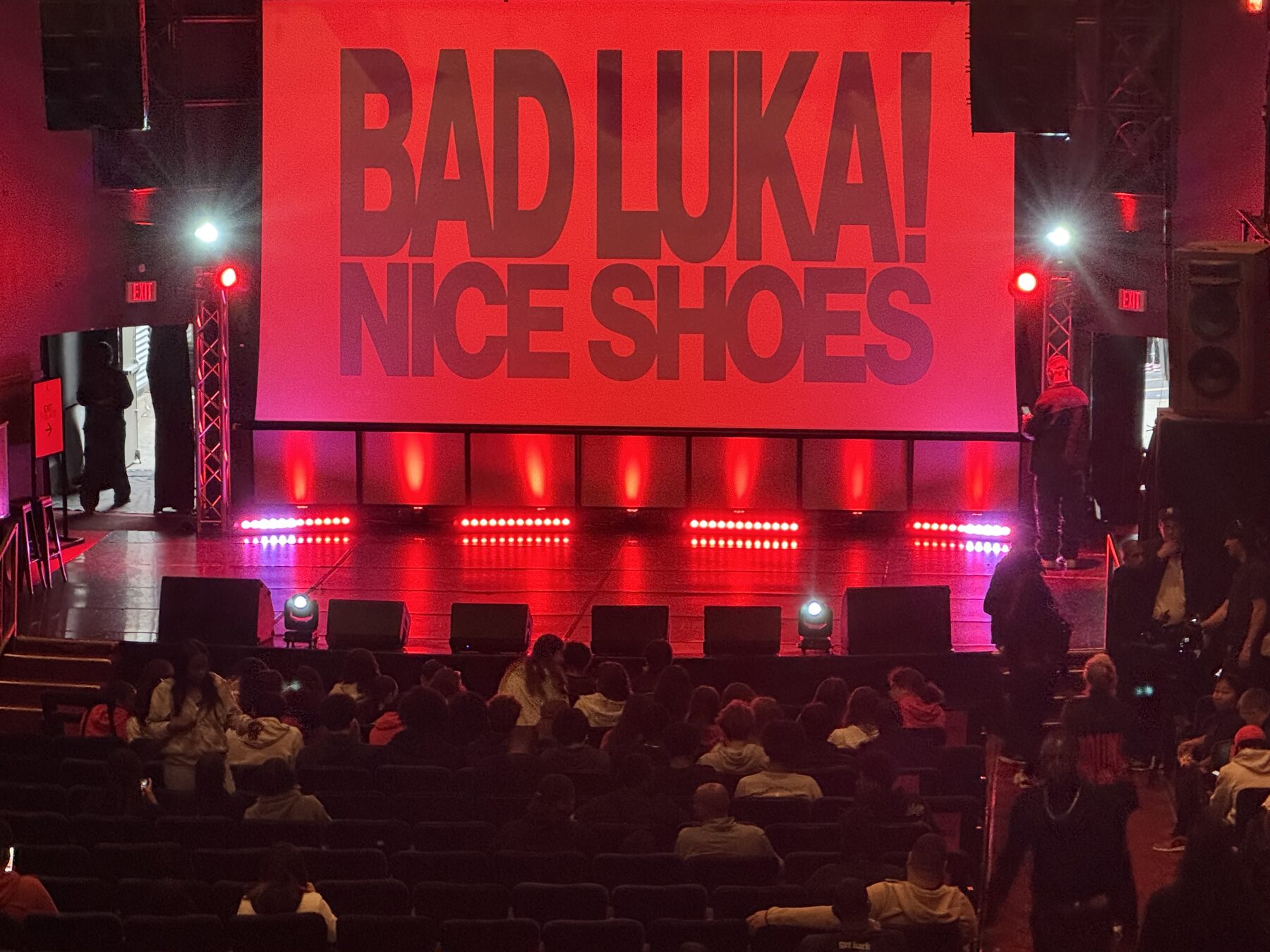 Bad Luka Nice Shoes stage set for the Jordan Brand activation on the main stage