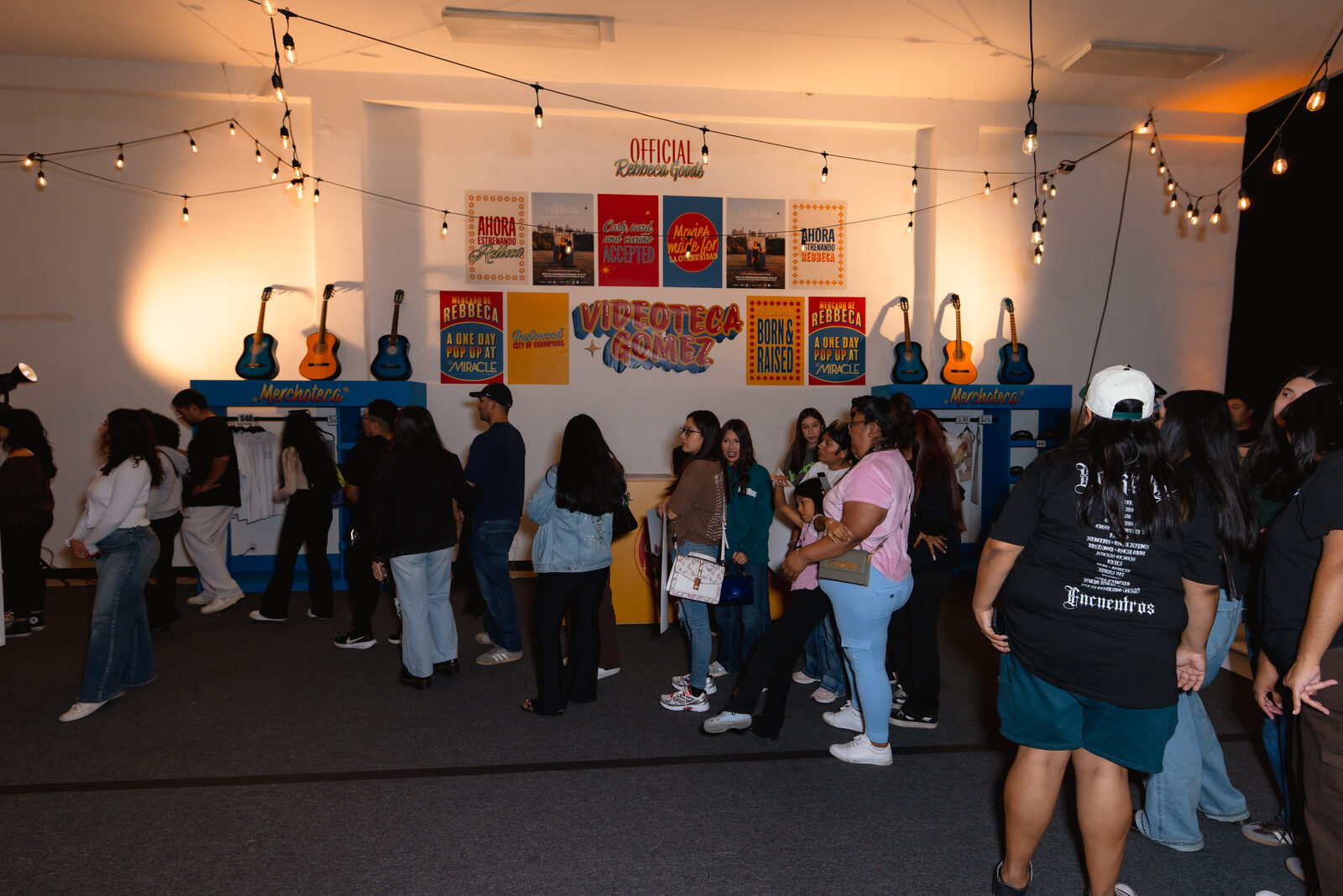 Pop-up market set up inside The Wing