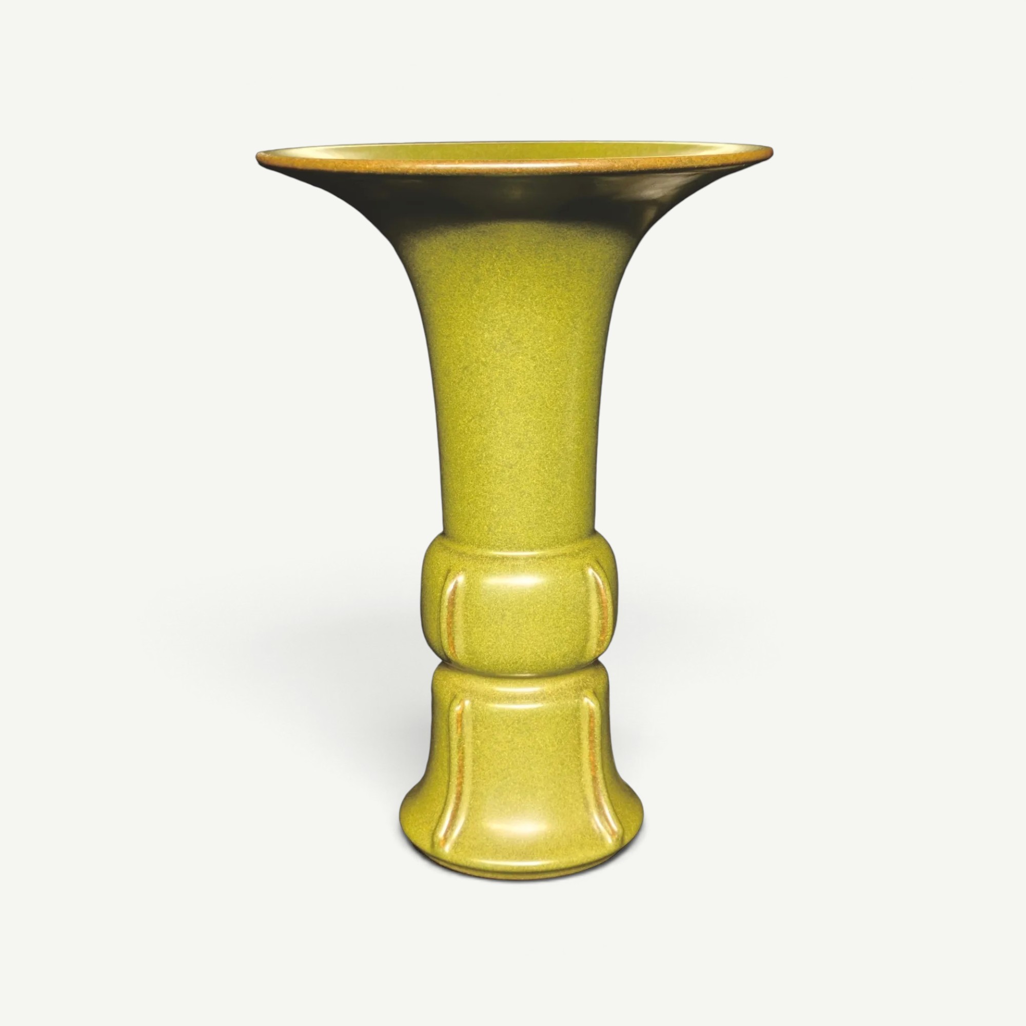 ‘Tea-Dust’ Glazed Gu Vase, Qianlong Style