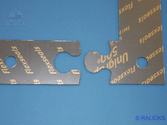Puzzleverbindung bei großem Dichtungsrahmen