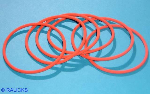 Rote Tieftemperatur-FKM-O-Ringe bis -40 °C