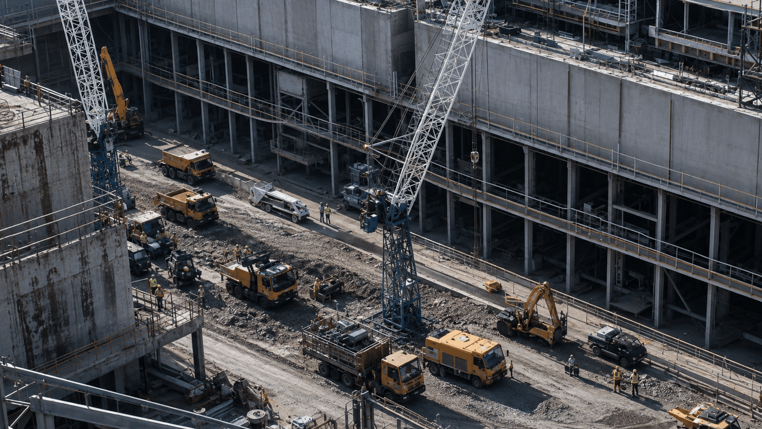 Large and complex infrastructure project under construction.
