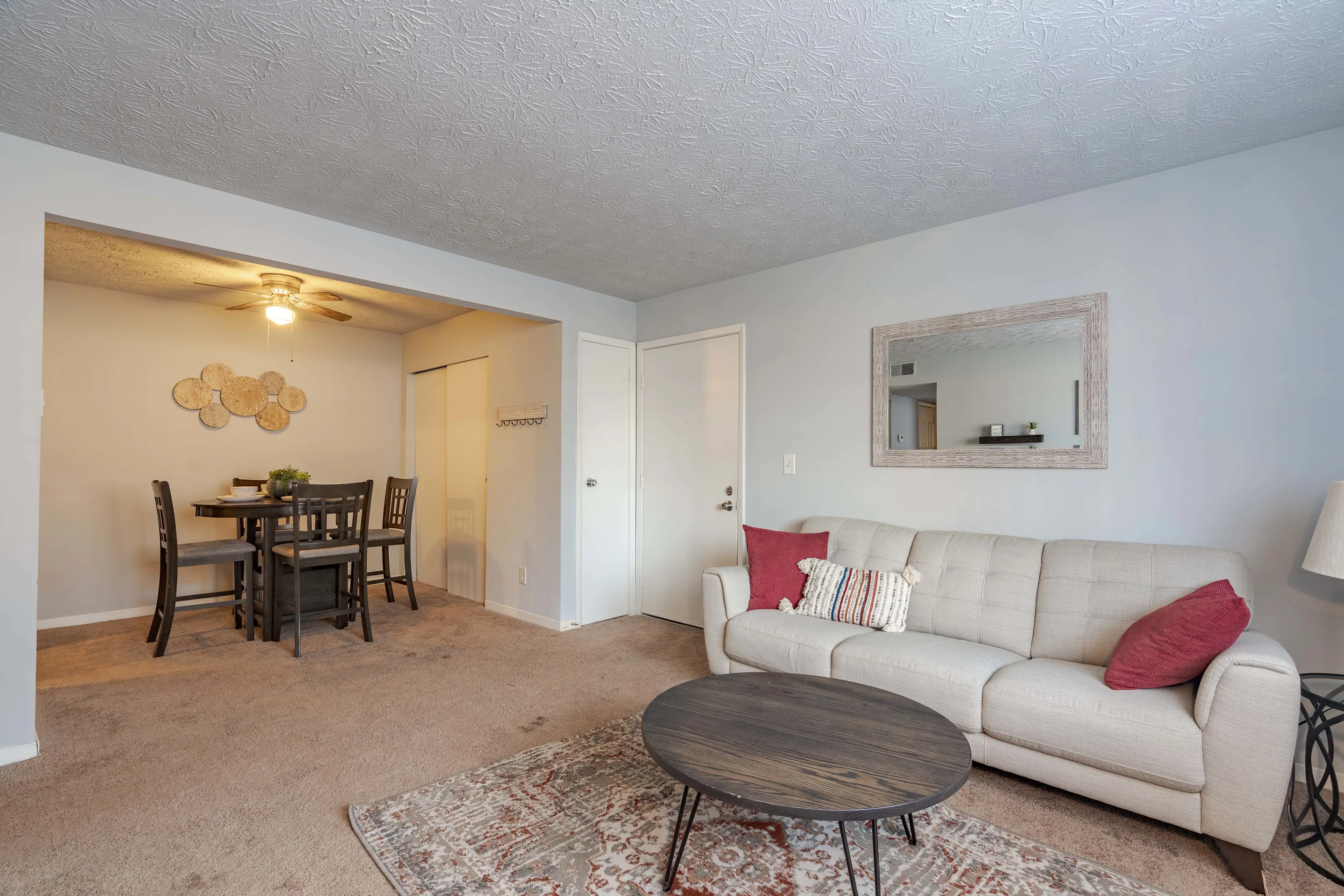 Living room with decor