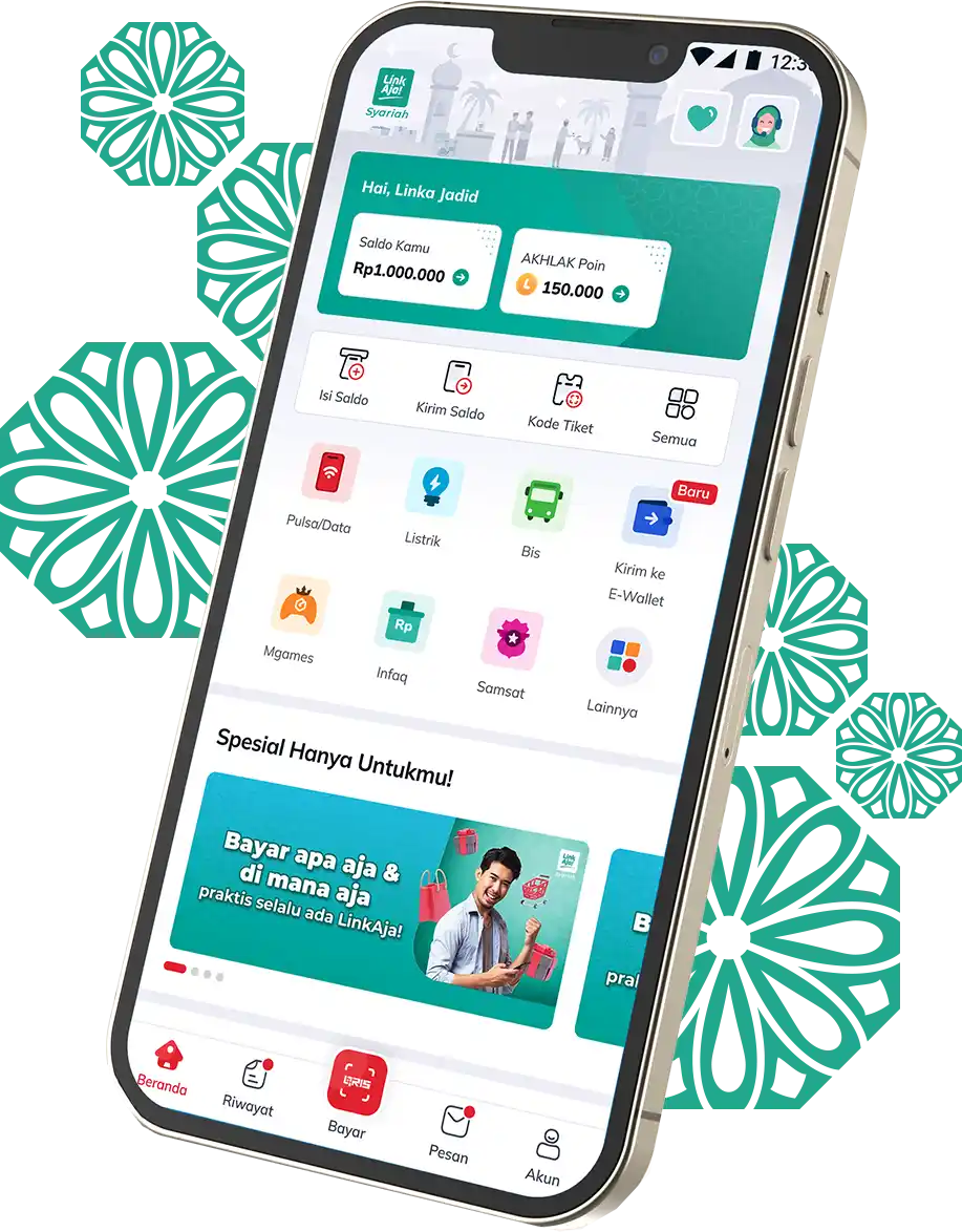 LinkAja syariah mobile app