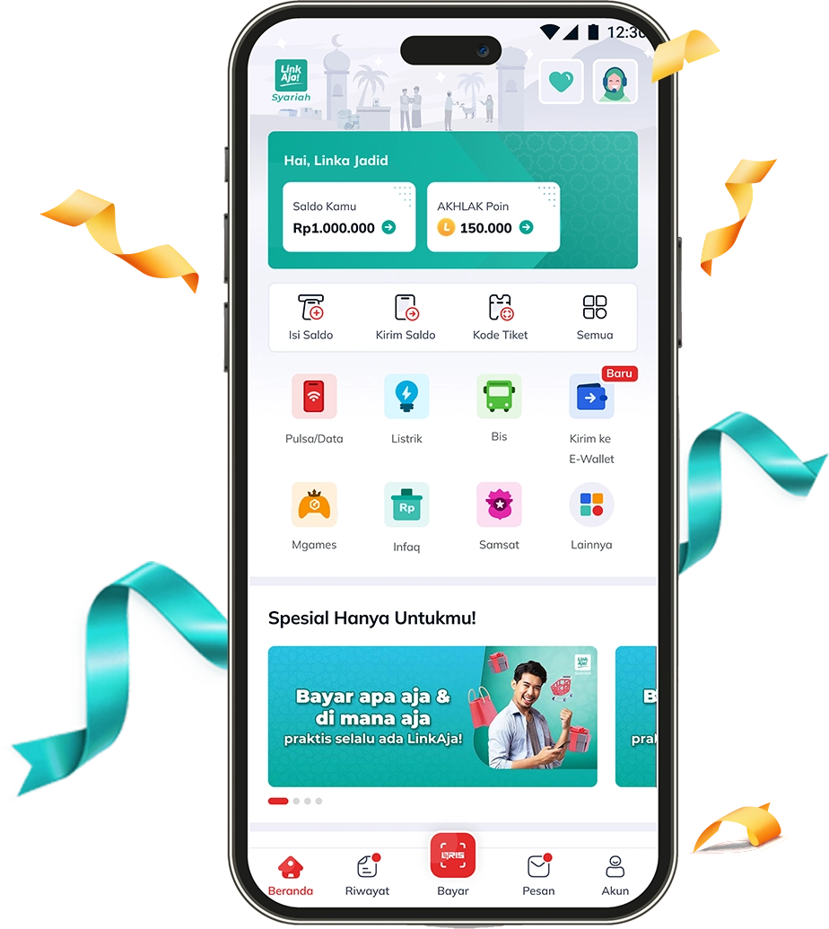 linkaja syariah cta mobile app