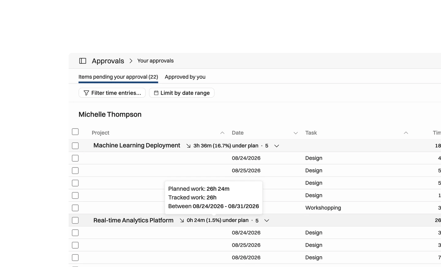 Operating submit and approve time entries — Create approval flows that suit your time tracking & invoicing workflow