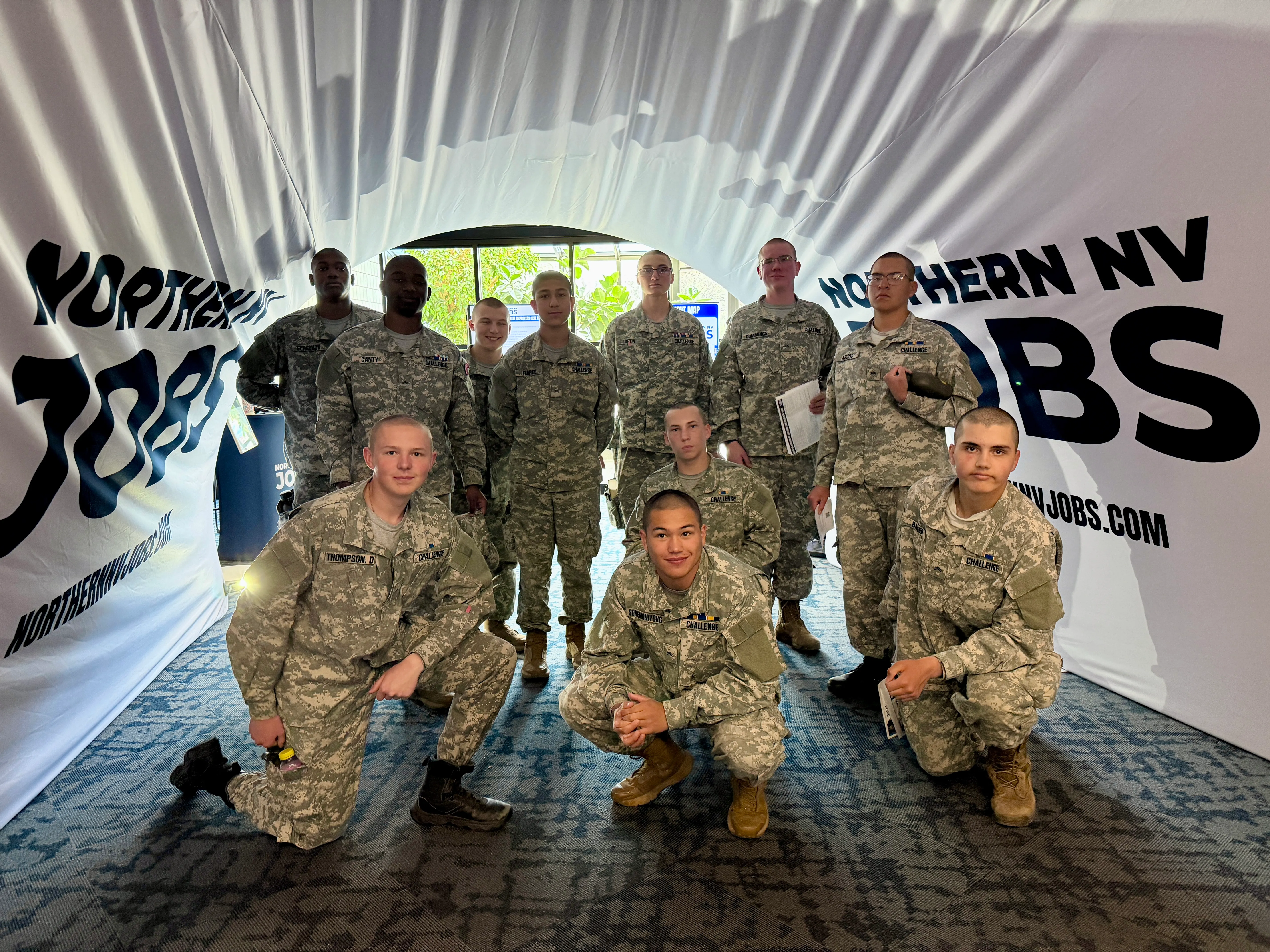 BBYCA cadets at the Northern Nevada Jobs career fair