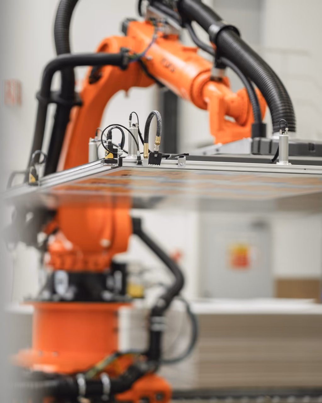 Detailled shot of the Dynamic Gripper on the Robotic Material Handler