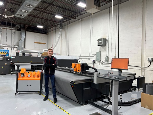 Signage and vehicle wrap specialist Auto Trim boosts production speed and capacity with Kongsberg digital finishing “beast”