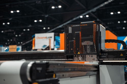 New enhancements mean that the Kongsberg PressCut Knife Tool is now able to match the high production speeds of the Ultimate. Available immediately, it is designed for kiss-cutting adhesive vinyl and foils for applications such as decals, stickers and labels, ensuring that the media backing remains intact while only cutting the top film.