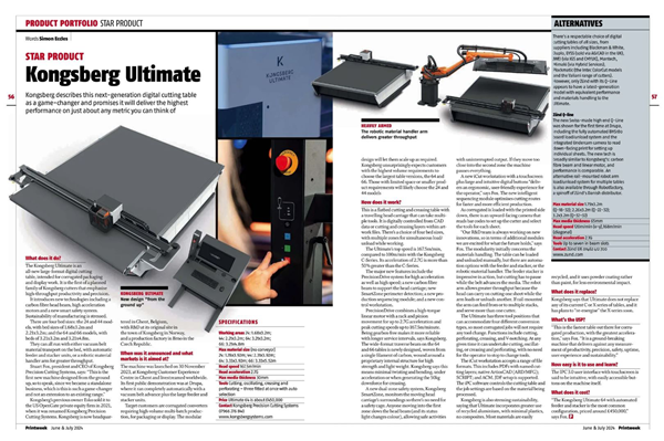 Kongsberg In The News – The new Ultimate is Printweek’s ‘Star Product’
