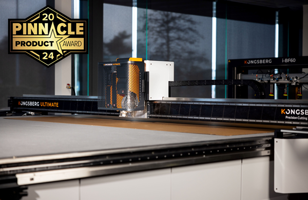 Kongsberg Ultimate wins prestigious 2024 Pinnacle Product Award, marking second honor for game-changing new cutting system