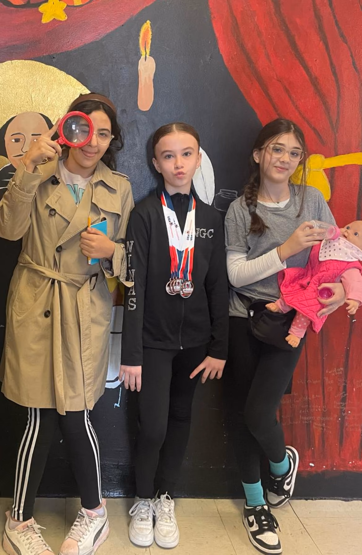 Students dressed for their future careers on Career Day