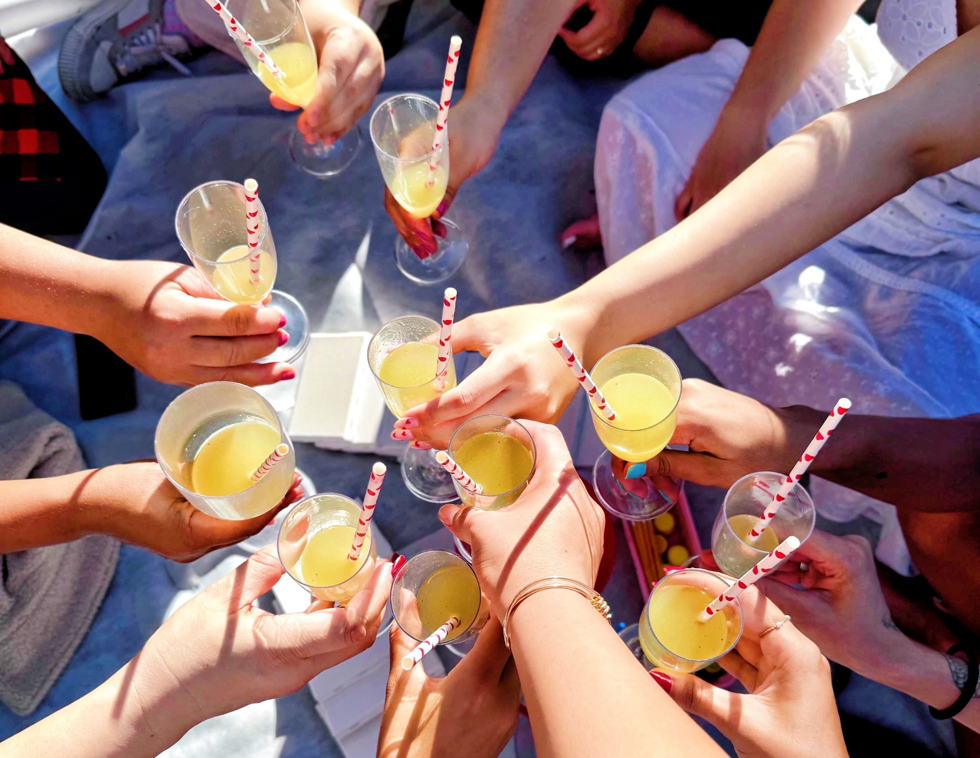 people cheersing stock photo