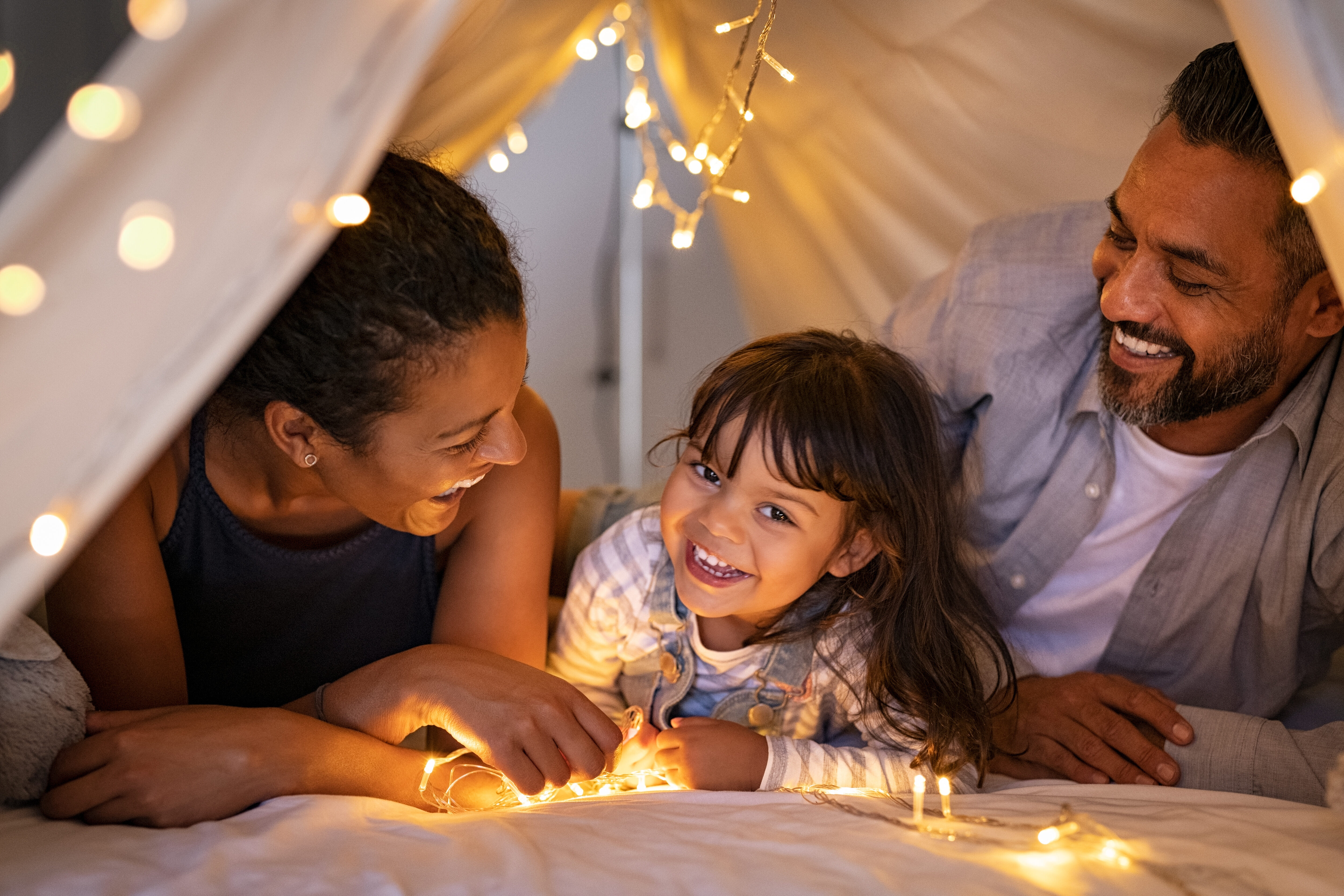 Family Smiling stock image