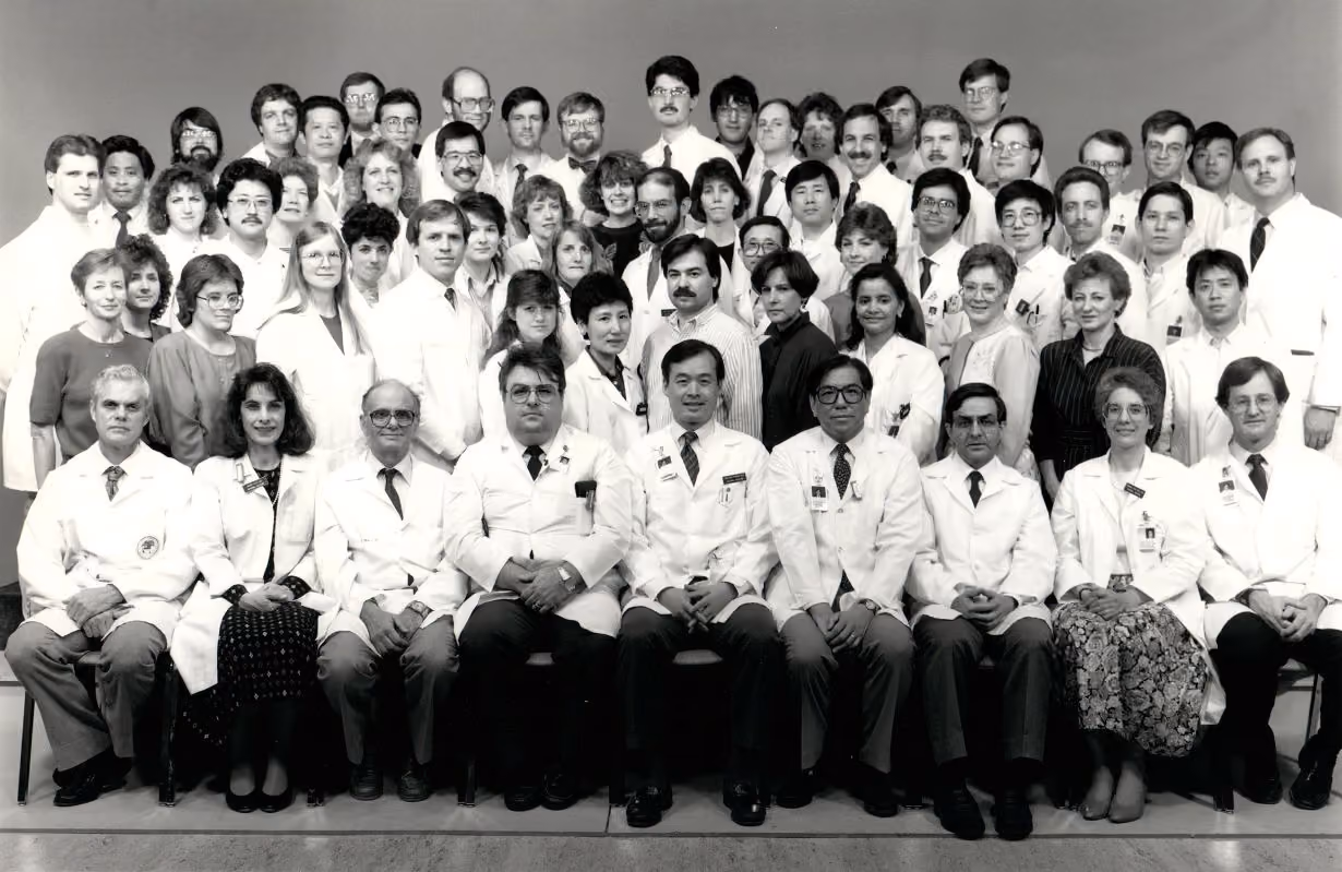 Founder Tachi Yamada with University of Michigan Internal Medicine cohort