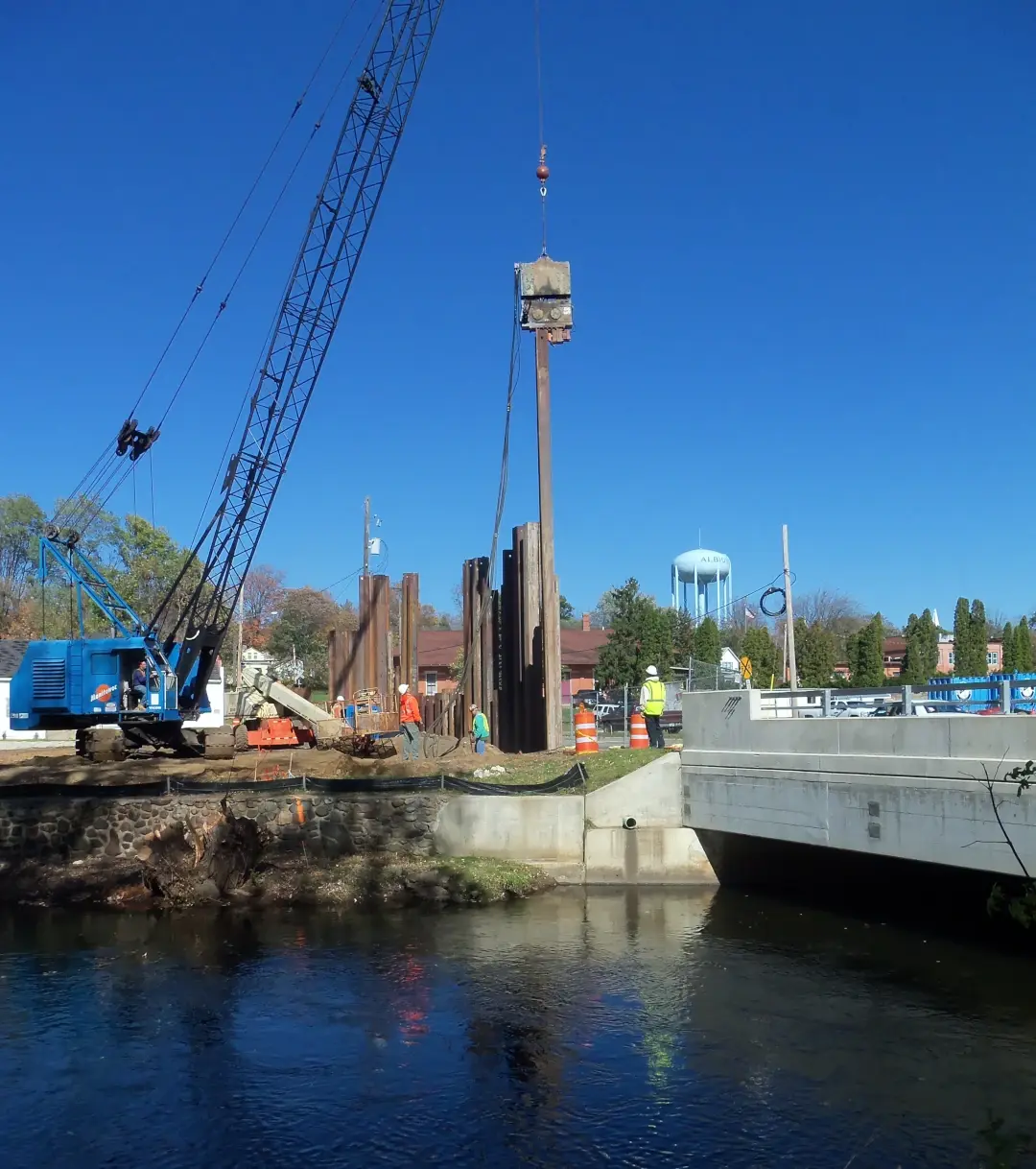 excavator site with large equipment