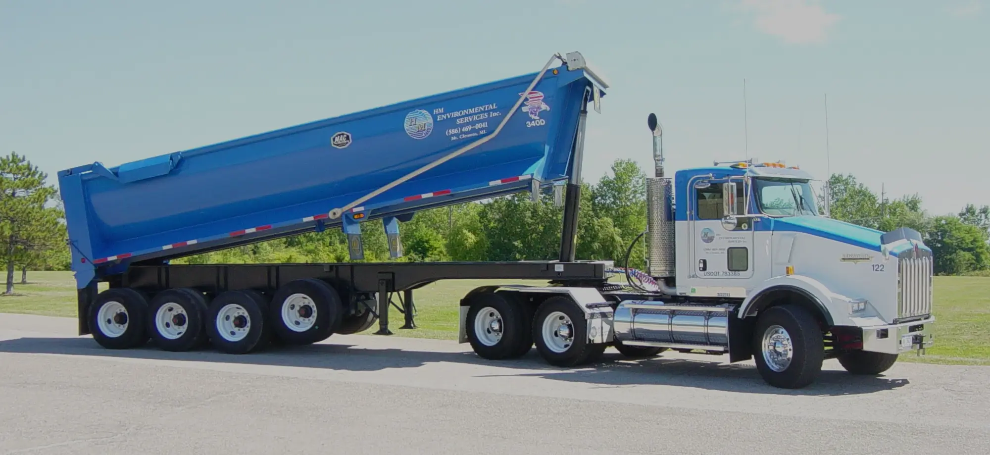 hm company transportation truck overlay