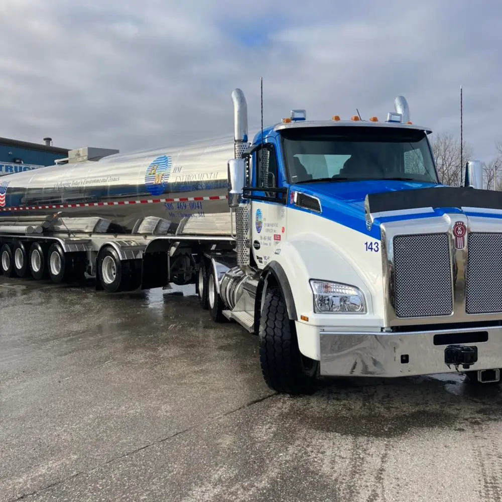 hm brand tank semi truck