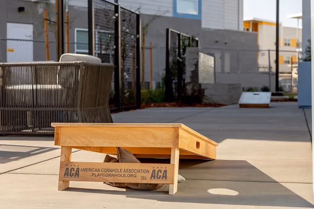 Cornhole court