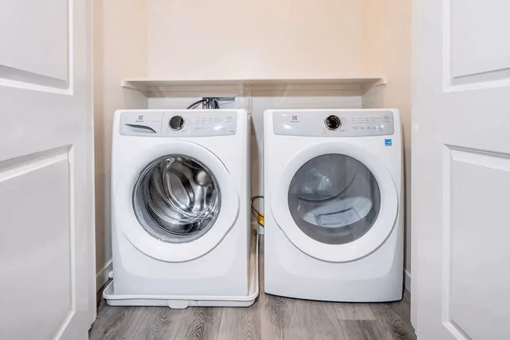 washer and dryer